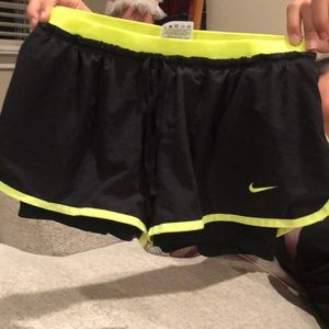 Black Small Nike Dri-Fit running shorts